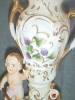 Click to view larger image of Pair Very Old Stunning Norcrest Vases Cherubs on the Fo (Image8)