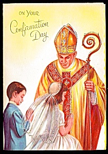 On Your Confirmation Day, Unused Greeting Card