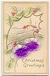 1903 Embossed Flowers, Christmas Greetings