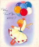 Balloons, Cute Child, Please Write