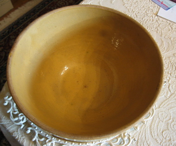 Yellow Ware Vintage Bowl