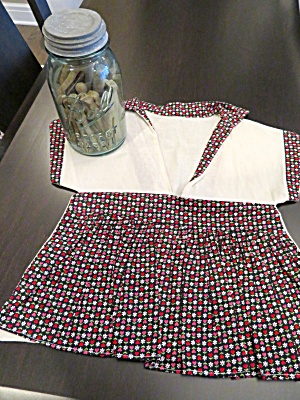 Vintage Clothespin Dress & Pin Jar