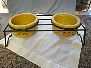 Rrp Collectible Dog Bowls W/stand