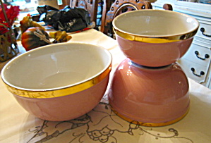 Hall China Retro Pink Bowls
