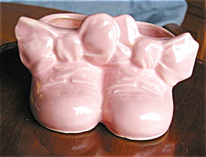 Vintage Mccoy Pottery Shoes Pink