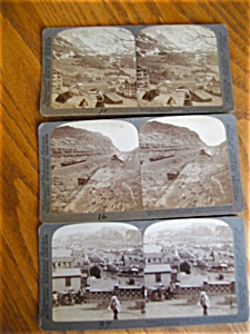 Three Underwood Stereo Viewer Cards