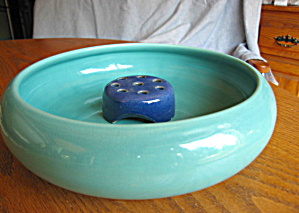 Vintage Weller Pottery Vase & Frog (Image1)