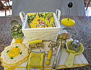 Vintage Yellow Kitchenware