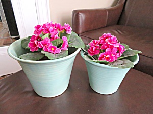 Zanesville Stoneware Flower Pots