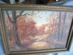 Click here to enlarge image and see more about item art120808b: Artist Signed Vintage Oil Painting