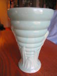 Click here to enlarge image and see more about item bmpottery030910: Brush McCoy Ring & Leaves Vase