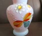 Click to view larger image of Victorian Enameled Cased Glass Vase (Image7)