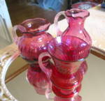 Click to view larger image of Cranberry Glass Trio (Image7)