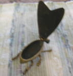 Click to view larger image of Vintage English Brass Matchholder (Image2)
