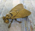 Click to view larger image of Vintage English Brass Matchholder (Image4)