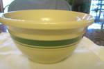 Click to view larger image of Friendship Pottery Green Stripe Bowls (Image3)