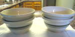 Click to view larger image of Friendship Pottery Green Stripe Bowls (Image5)