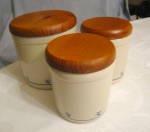 Click to view larger image of Friendship Pottery Crock Cannisters (Image2)