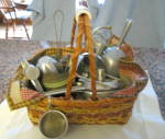 Vintage Kitchen Collectibles Basket