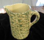 Click to view larger image of Green Spongeware Pitcher (Image4)