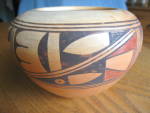 Click here to enlarge image and see more about item hopi100909: Signed Hopi Pottery Vase