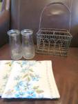 Click to view larger image of Metal Basket and Milk Bottles (Image3)