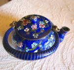 Click to view larger image of Small Vintage Oriental Cloisonne Teapot (Image7)