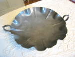 Click to view larger image of Hammered Antique Pewter Compote Bowl  (Image3)