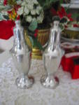Click here to enlarge image and see more about item pewtershakers120808: Web Weighted Pewter Shakers