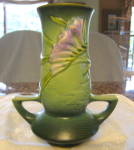 Click here to enlarge image and see more about item roseville090912: Vintage Roseville Freesia Vase