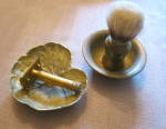 Click to view larger image of Vintage Brass Shaving Accessories (Image2)