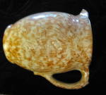 Click to view larger image of Antique Spongeware Pitcher Roseville? (Image2)