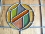 Click to view larger image of Vintage Stained Glass Shield Panel (Image6)