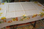 Click to view larger image of Vintage Linen Kitchen Tablecloth  (Image8)