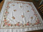 Click to view larger image of Embroidered Linen Tablecloth  (Image5)