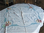 Click to view larger image of Embroidered Square Tablecloth (Image1)