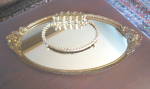 Click here to enlarge image and see more about item vanitytrays0816: Vanity Tray & Lipstick Holder Vintage