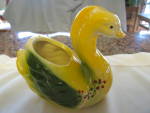 Click here to enlarge image and see more about item yellowswan1213: Vintage Swan Planter