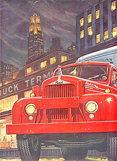 1957 Mack Trucks 2 Page Ad