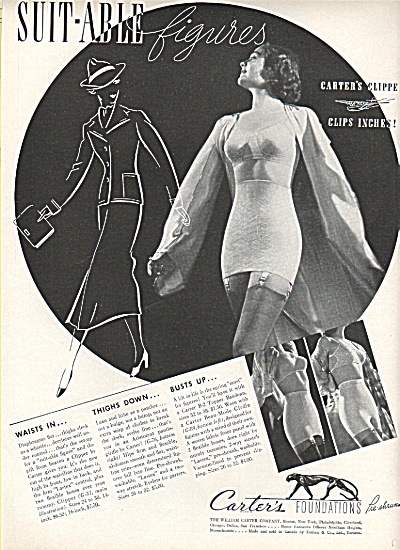 Carter foundations ad 1936 (Warners ~ Bra - Girdle - Underwear) at Miss ...