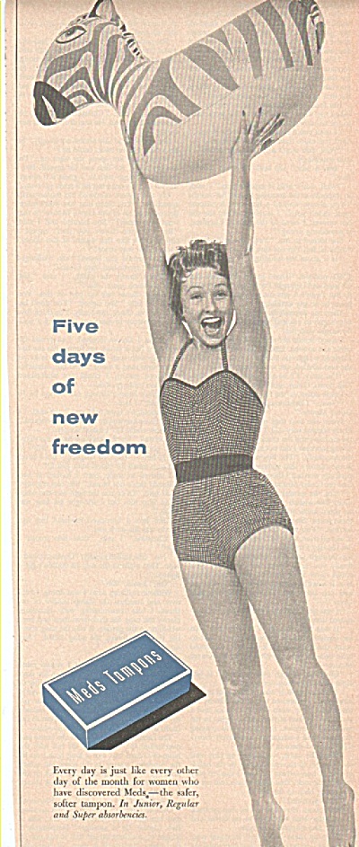 Meds Tompons Ad 1954