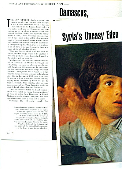 Damascus, Syria's Uneasy Eden Story-1974