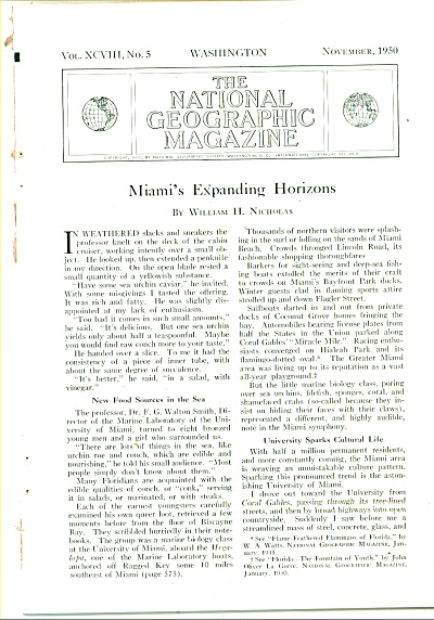 Miami's Expanding Horizons Story - 1950