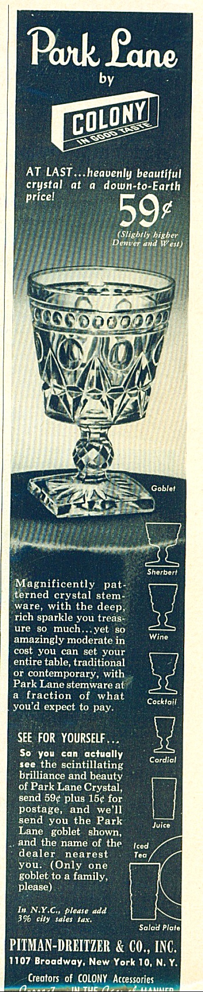 Pitman-dreitzler & Co. Ad - 1957