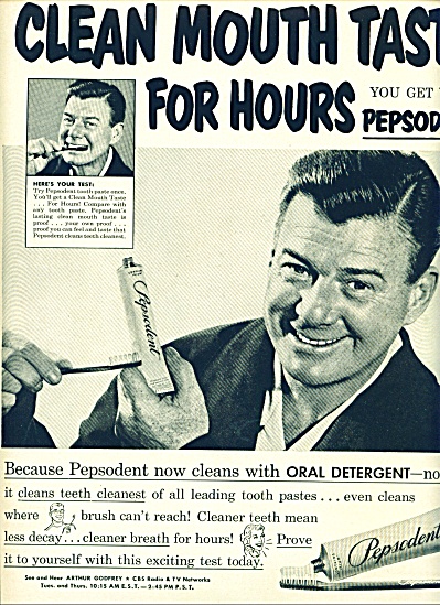 1952 - Pepsodent Toothpaste Arthur Godfrey