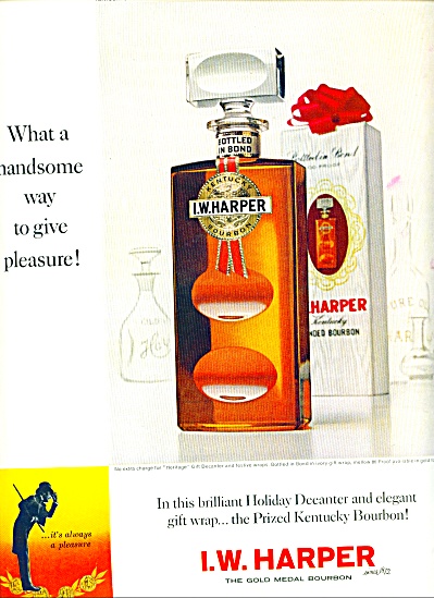 I. W. Harper Kentucky Bourbon Ad 1963