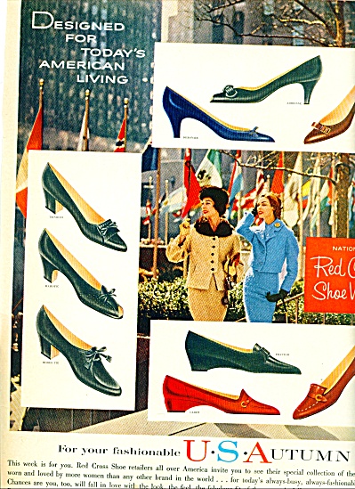 Red Cross Shoes - Cobbies Ad 1962