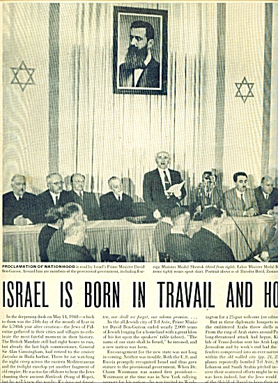 1948 - Israel Is Born Intravail And Hope Stor