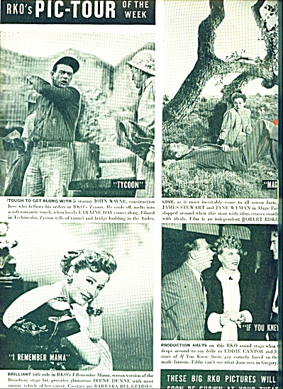 1947 - Movies -tycoon, Magic Town & More