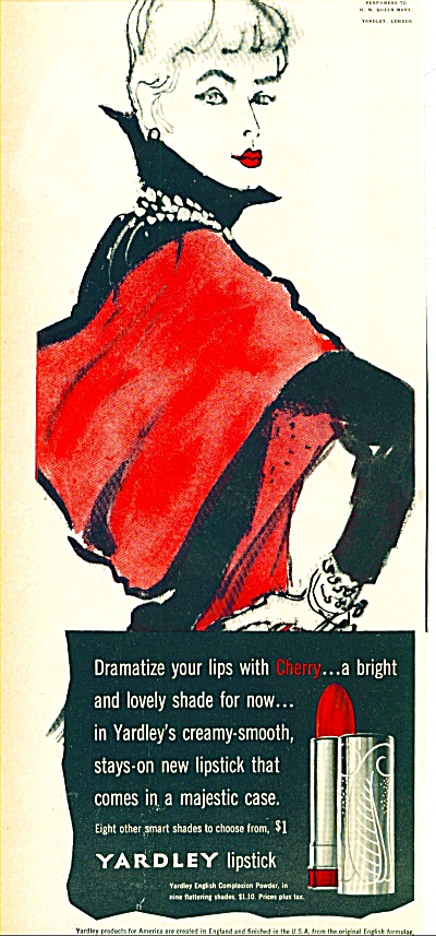 1951 - Yardley Lipstick Ad